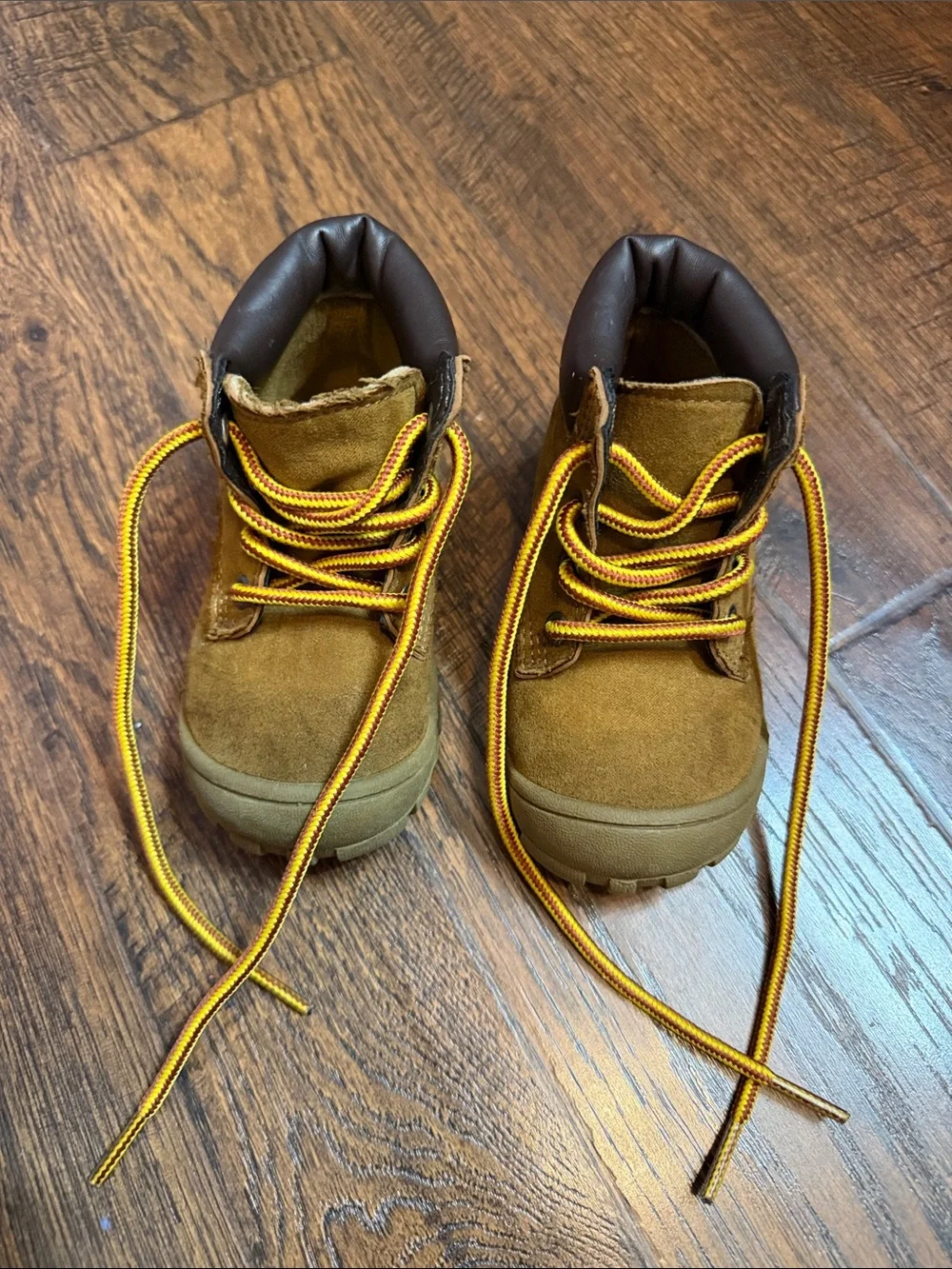 OshKosh B'gosh Tan Brown Suede Kids Hiking Boots